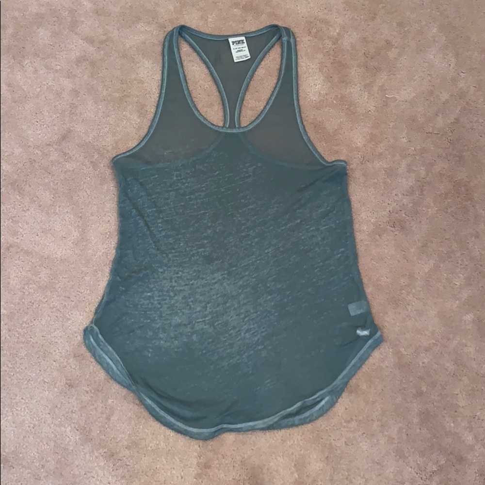 VS Green Sheer Tank Top